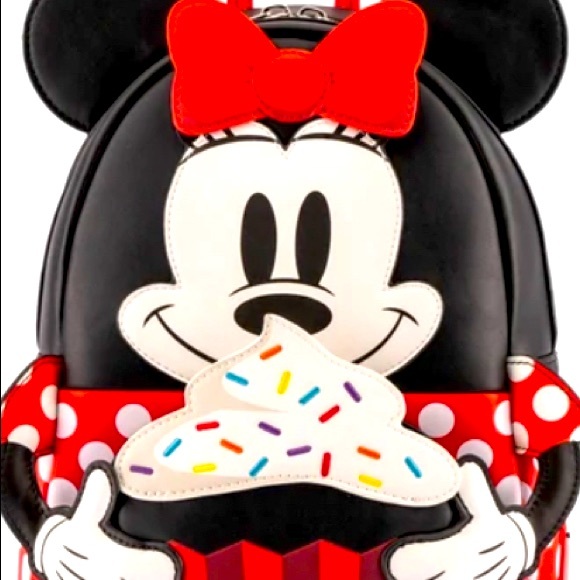 Loungefly Handbags - Loungefly Disney Park Minnie Mouse Cupcake Sprinkles Cosplay Mini Chibi Backpack